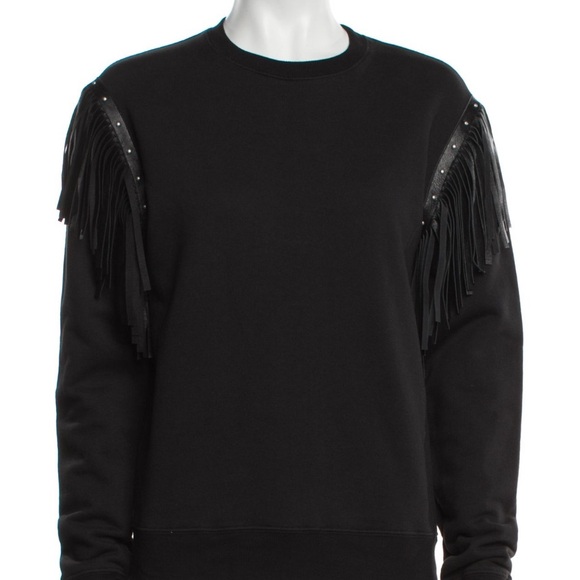 SAINT LAURENT 2019 Fringe Sweatshirt - Picture 1 of 6
